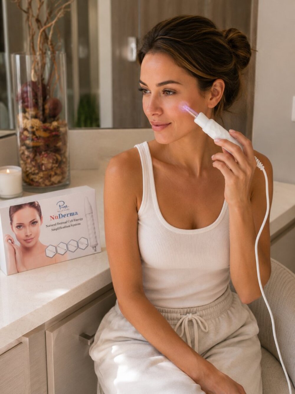 Pure  NuDerma Portable Handheld Skin Therapy Wand Amplification System